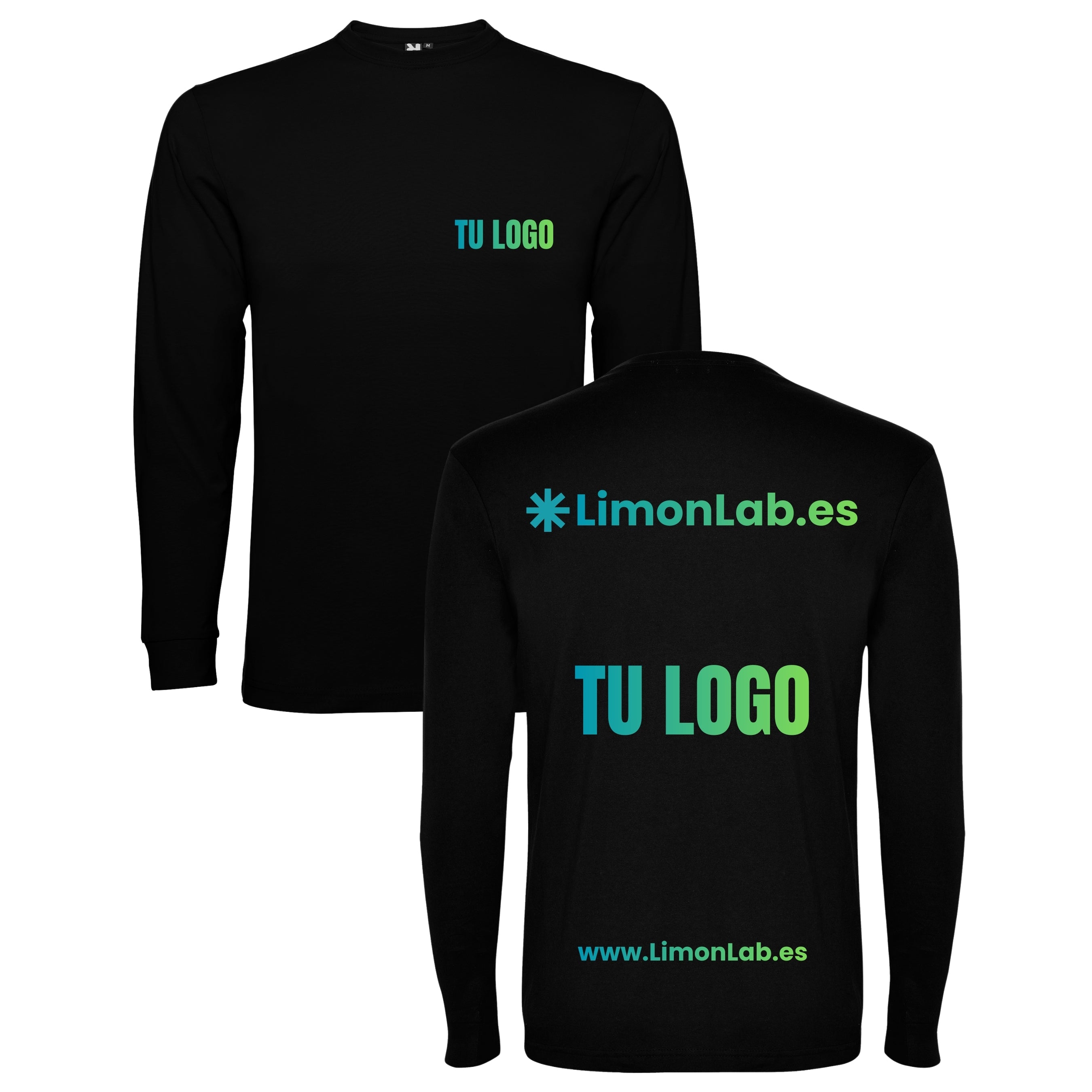 Camisetas manga larga de chico personalizadas con DTF y vinilo (alta calidad) para eventos,  fiestas y empresas