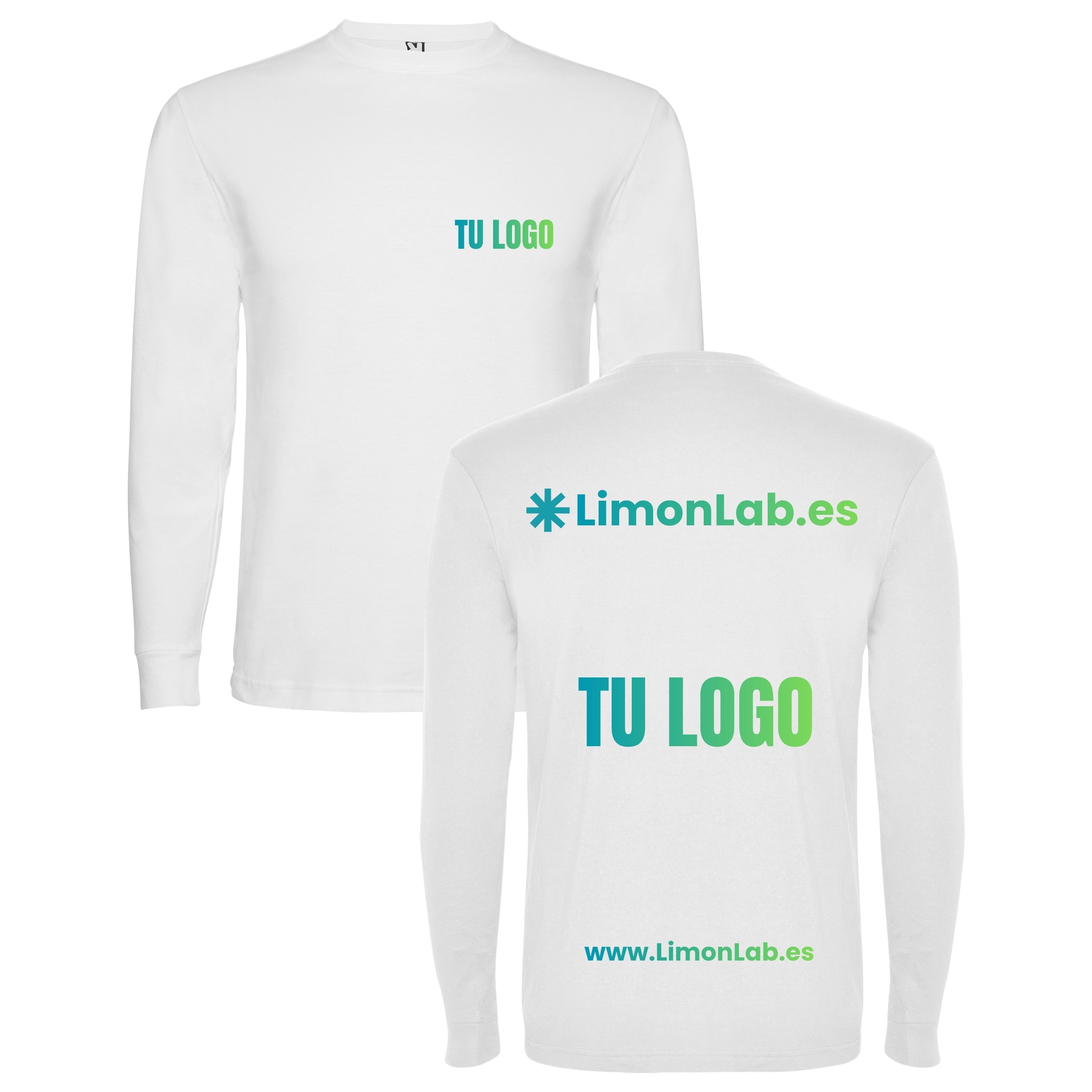 Camisetas manga larga de chico personalizadas con DTF y vinilo (alta calidad) para eventos,  fiestas y empresas