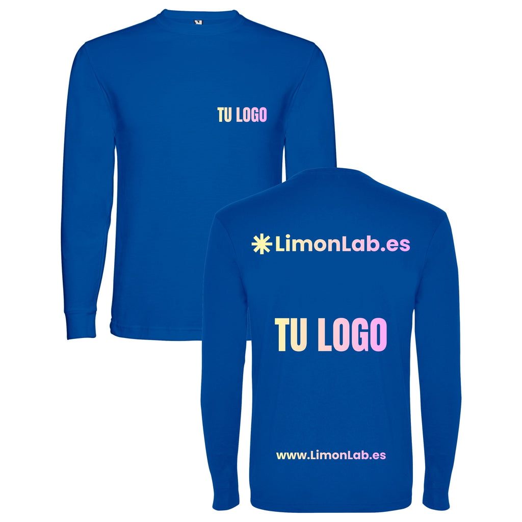 Camisetas manga larga de chico personalizadas con DTF y vinilo (alta calidad) para eventos,  fiestas y empresas