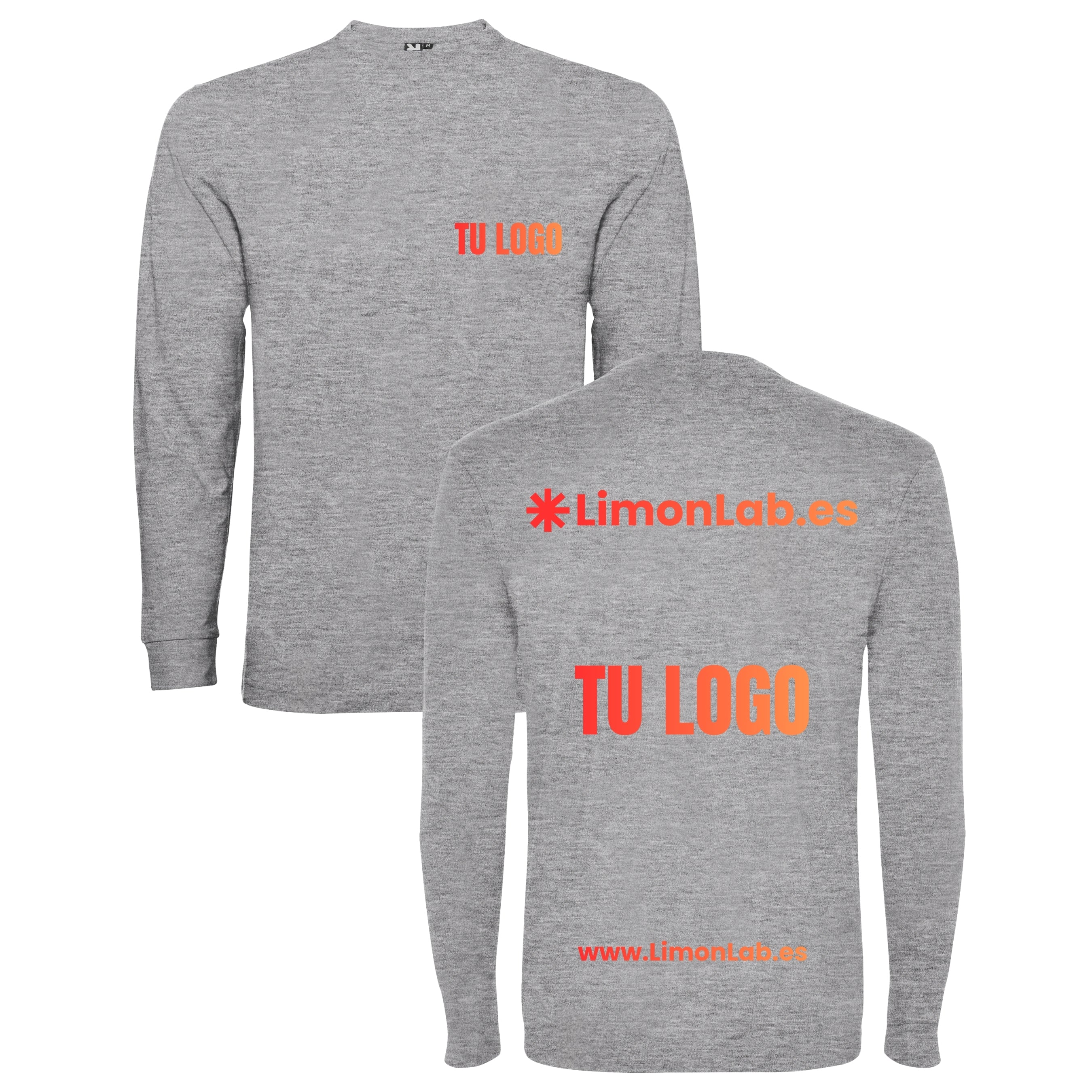 Camisetas manga larga de chico personalizadas con DTF y vinilo (alta calidad) para eventos,  fiestas y empresas