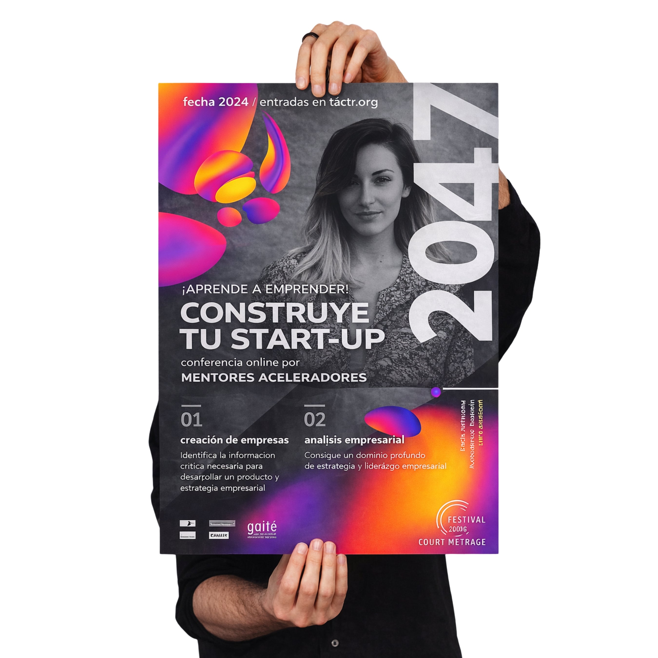 Flyers publicitarios Carteles A4 personalizados para eventos, marcas y empresas.