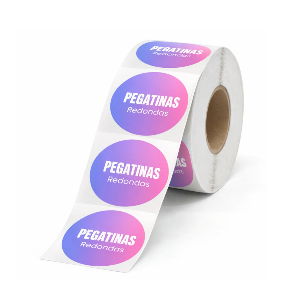 Pegatinas redondas personalizadas | Para negocios, empresasy eventos