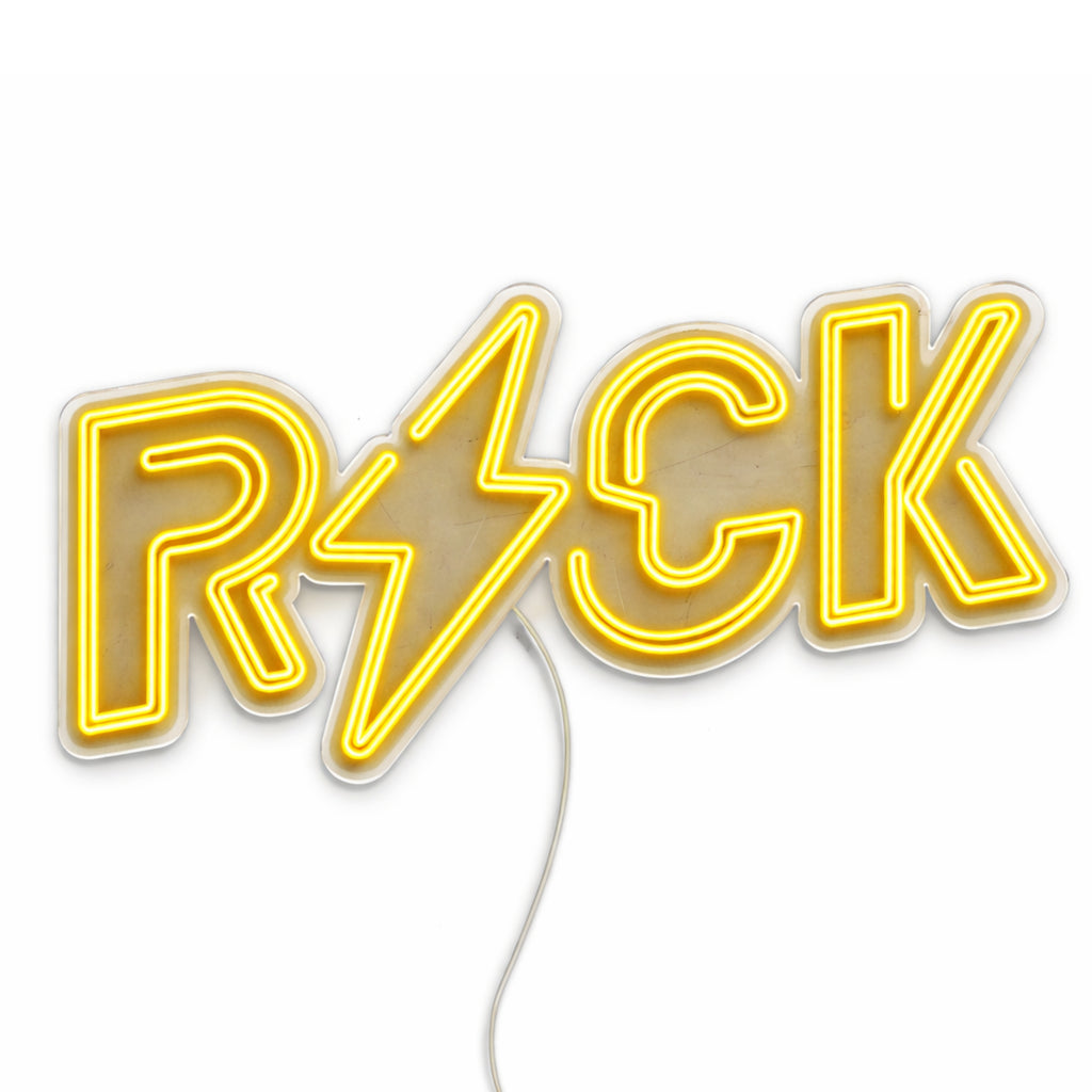 LED Neon “ROCK” (Lightning Edition) Premium decoration for homes and businesses.