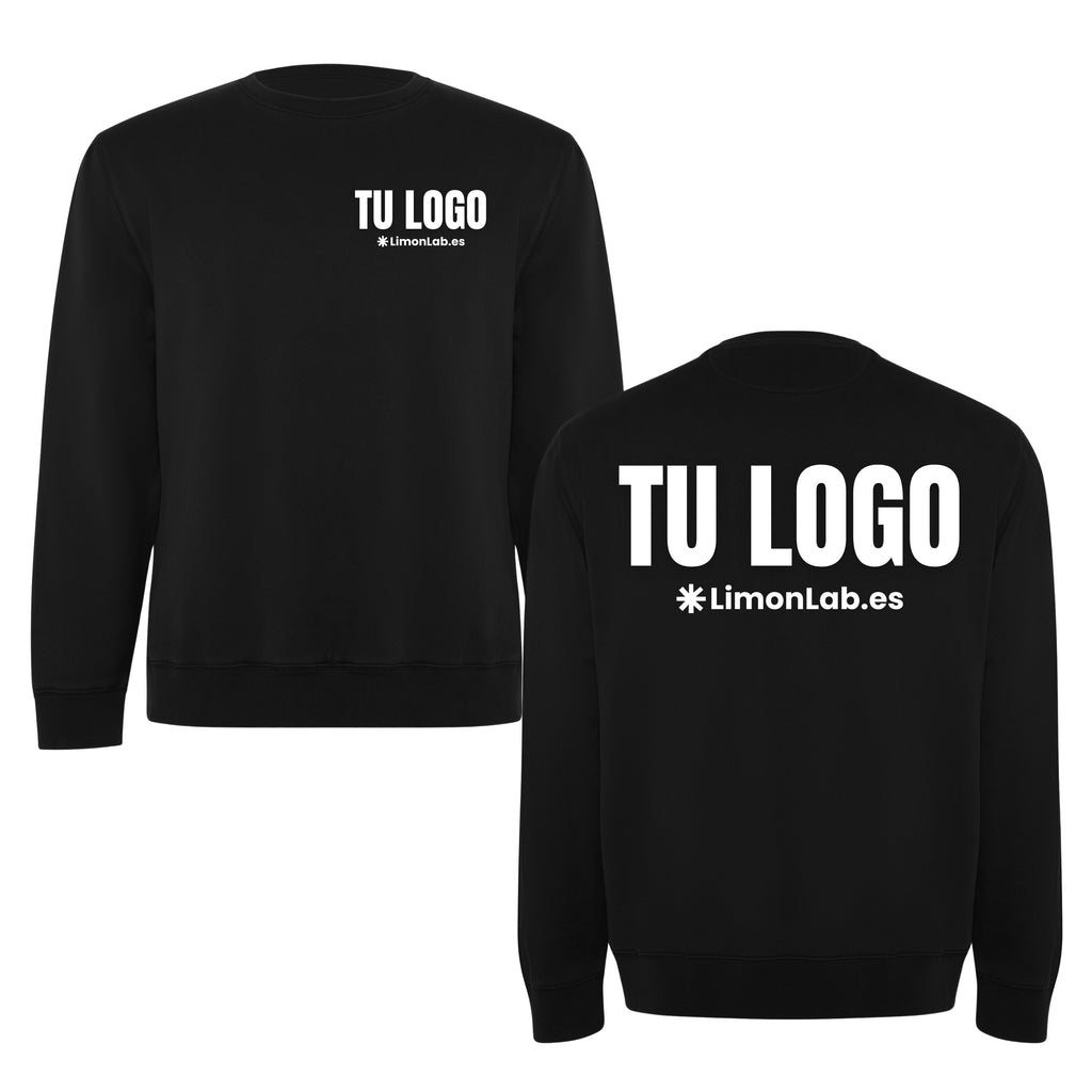 Sudadera Personalizada Premium en oferta | Cuello Redondo personalizada | Negra / Blanca / Rosa