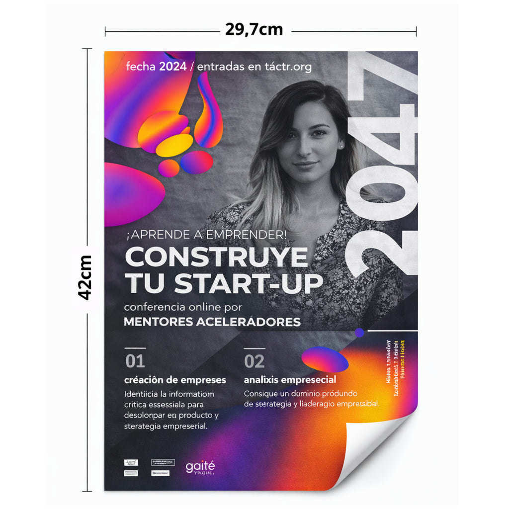 Advertising flyers. Custom A3 posters for events, brands and companies.