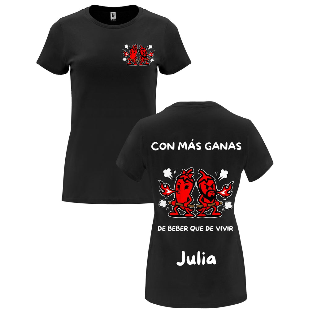 Camisetas de chica personalizadas con DTF y vinilo (alta calidad) para eventos,  fiestas y empresas