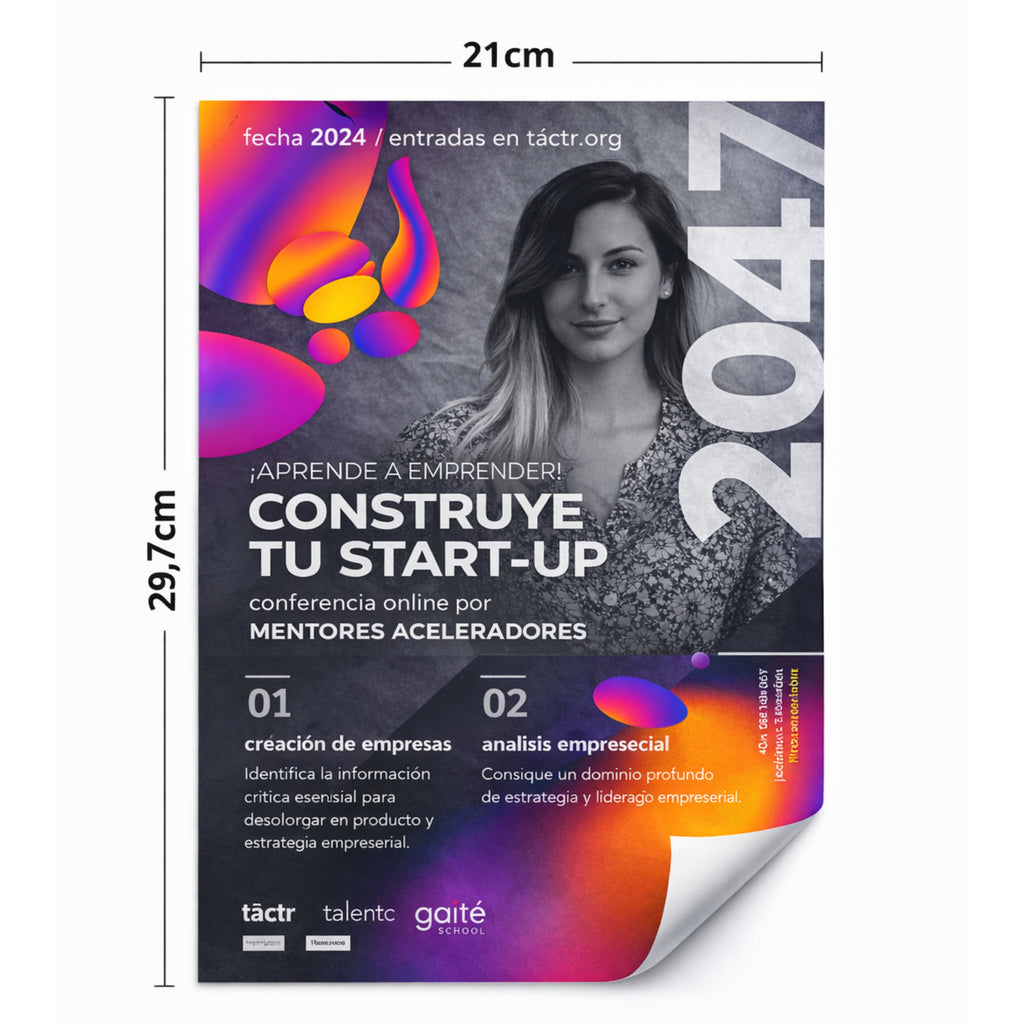 Werbeflyer. Individuell gestaltete A4-Poster für Veranstaltungen, Marken und Unternehmen.