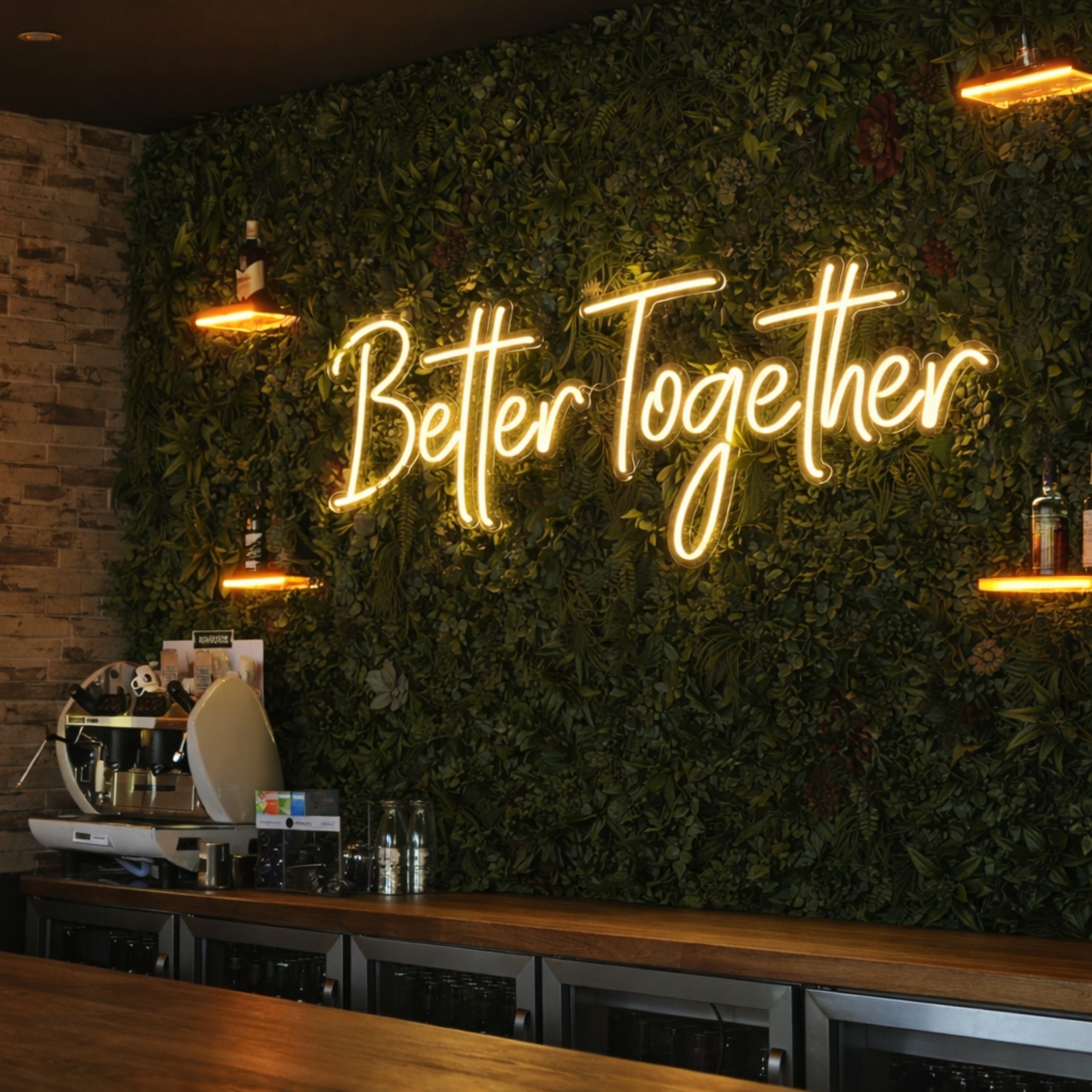 Neón LED “Better Together” (Edición Romantic Glow) Decoración premium para hogares y negocios.