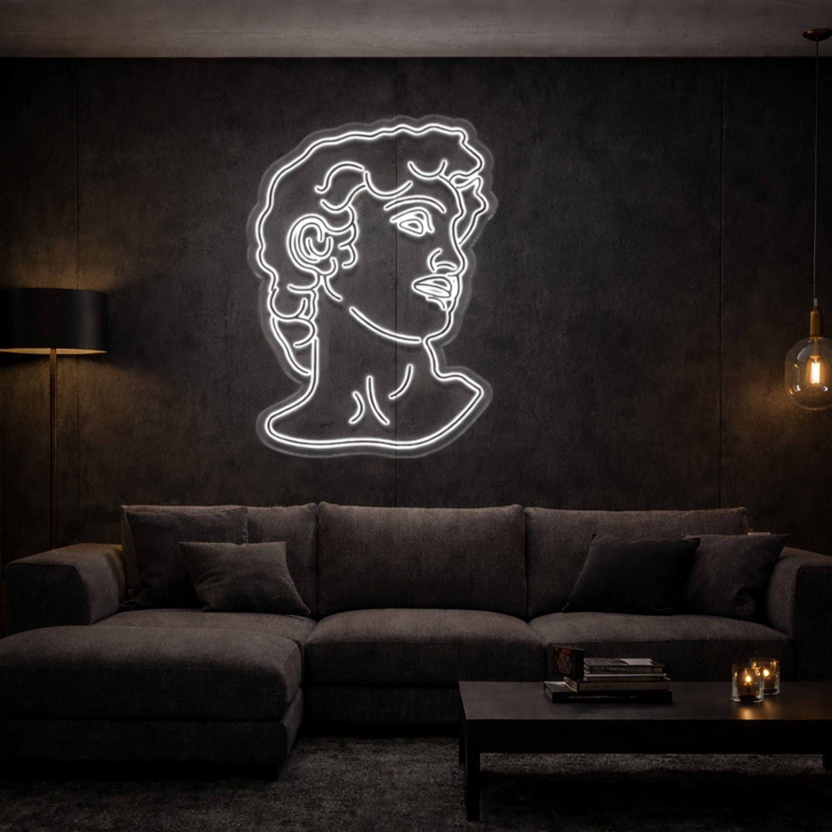 Neón LED “David” – Decoración premium para hogares y negocios.