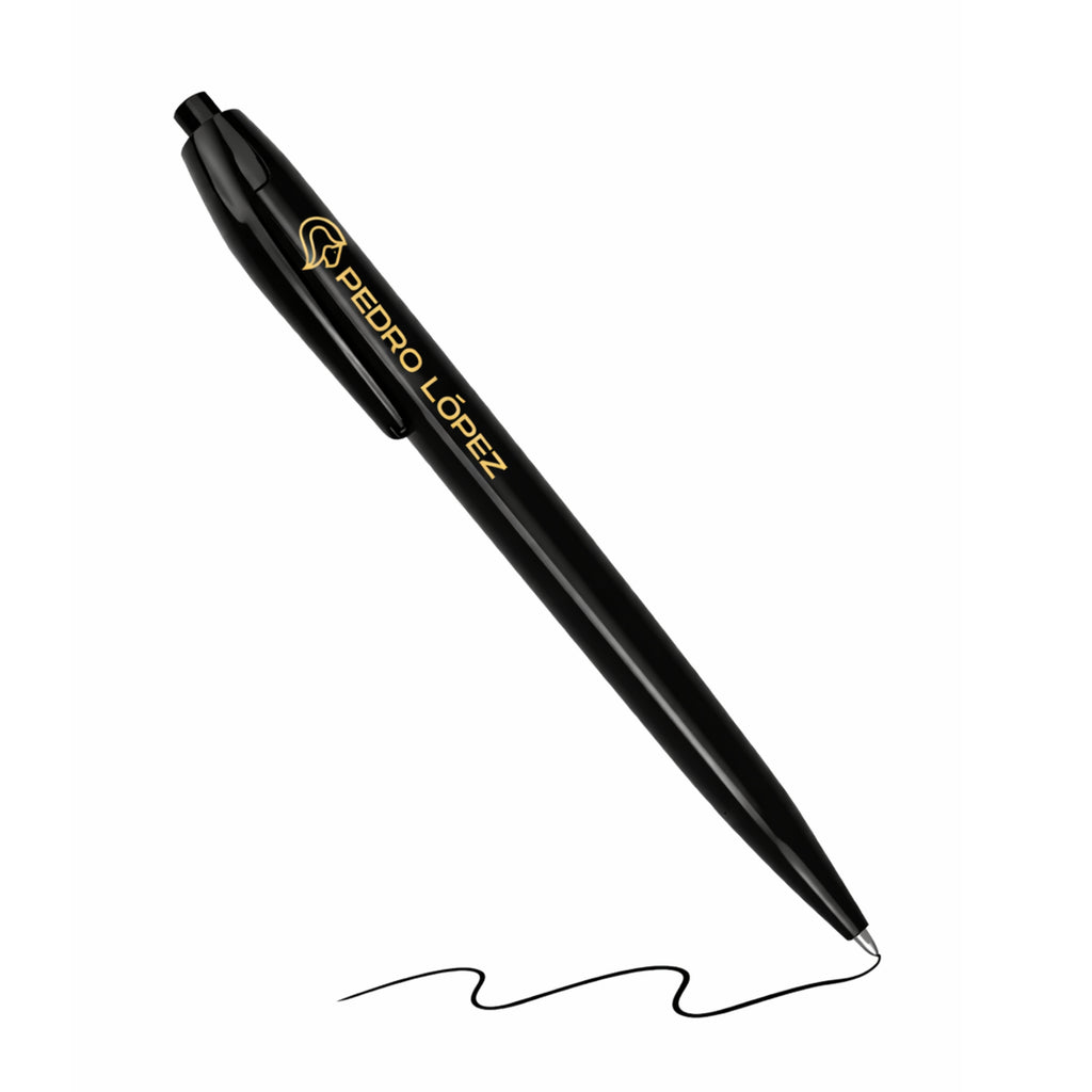 Personalized pens with logo for companies, events and businesses (black ink) | Personalized pens in white or black