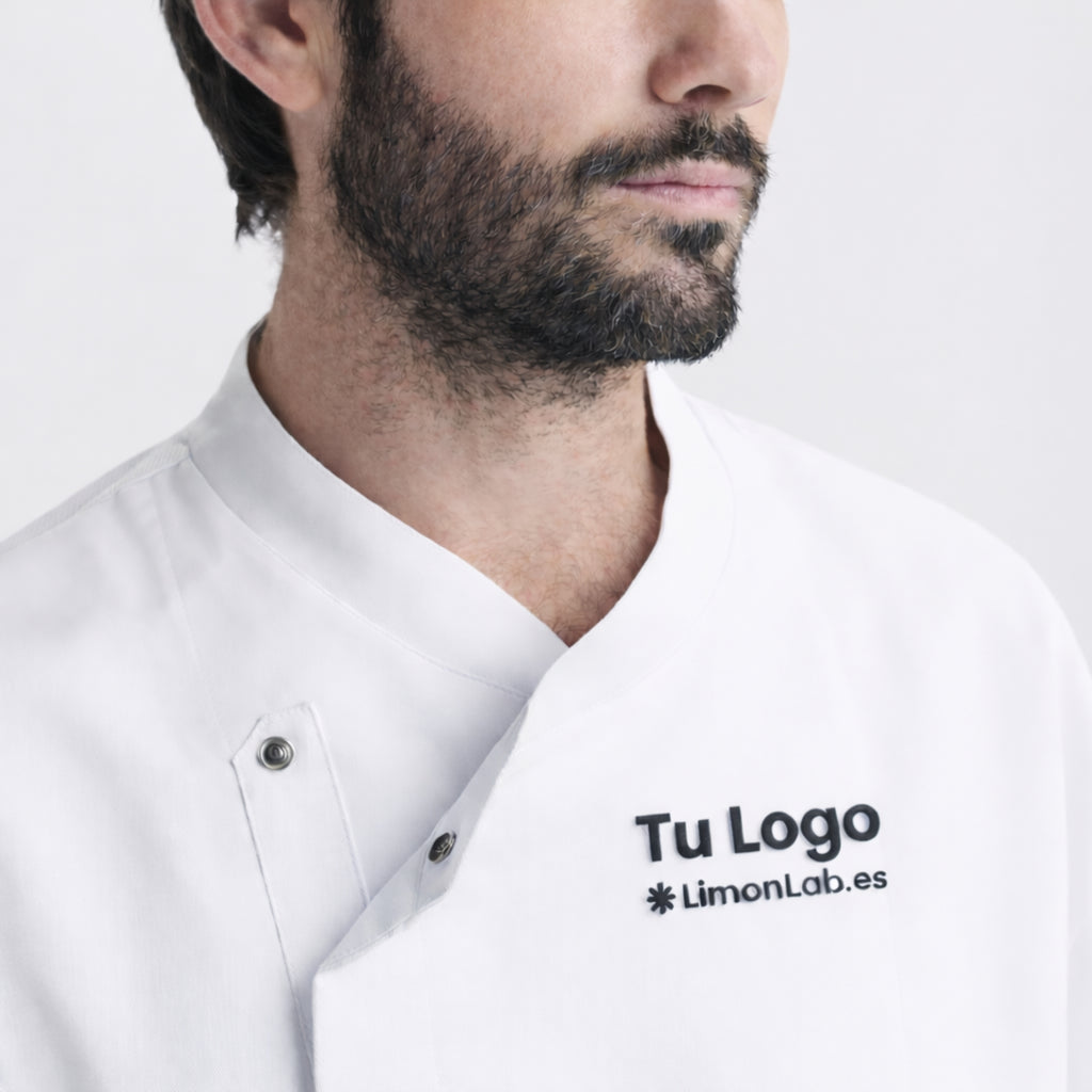 Chaqueta de Cocina Chef Unisex Personalizada con Logo | Profesional y Transpirable  Ideal Hostelería, Bar y Cocina