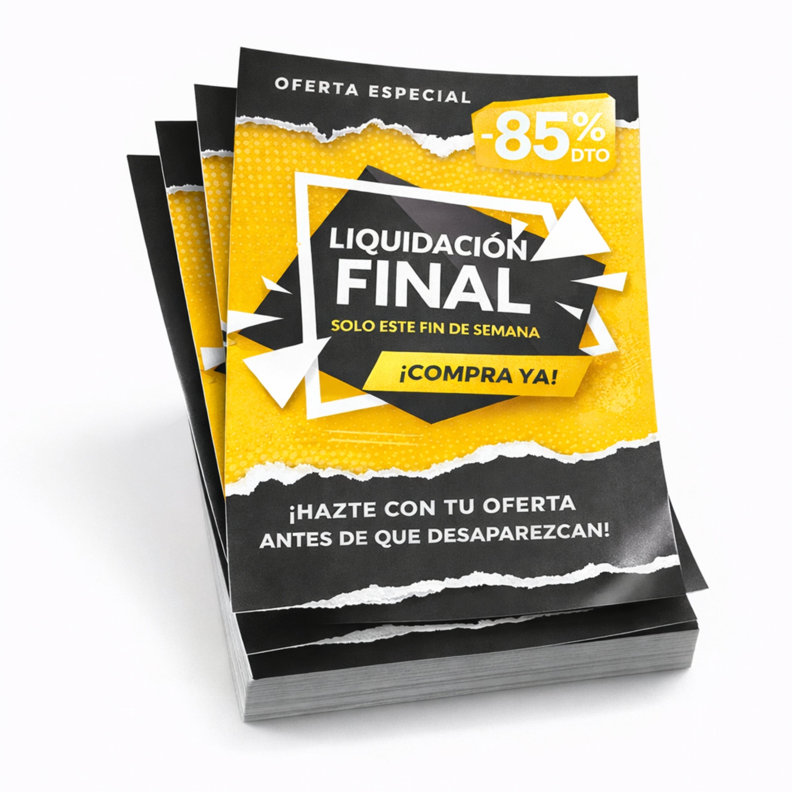 Flyers A5 publicitarios impresos en alta calidad. personalizados para eventos, marcas y empresas.