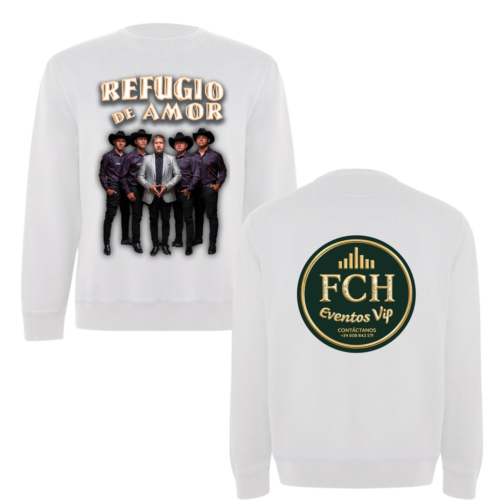 Sudadera Personalizada Premium en oferta | Cuello Redondo personalizada | Negra / Blanca / Rosa