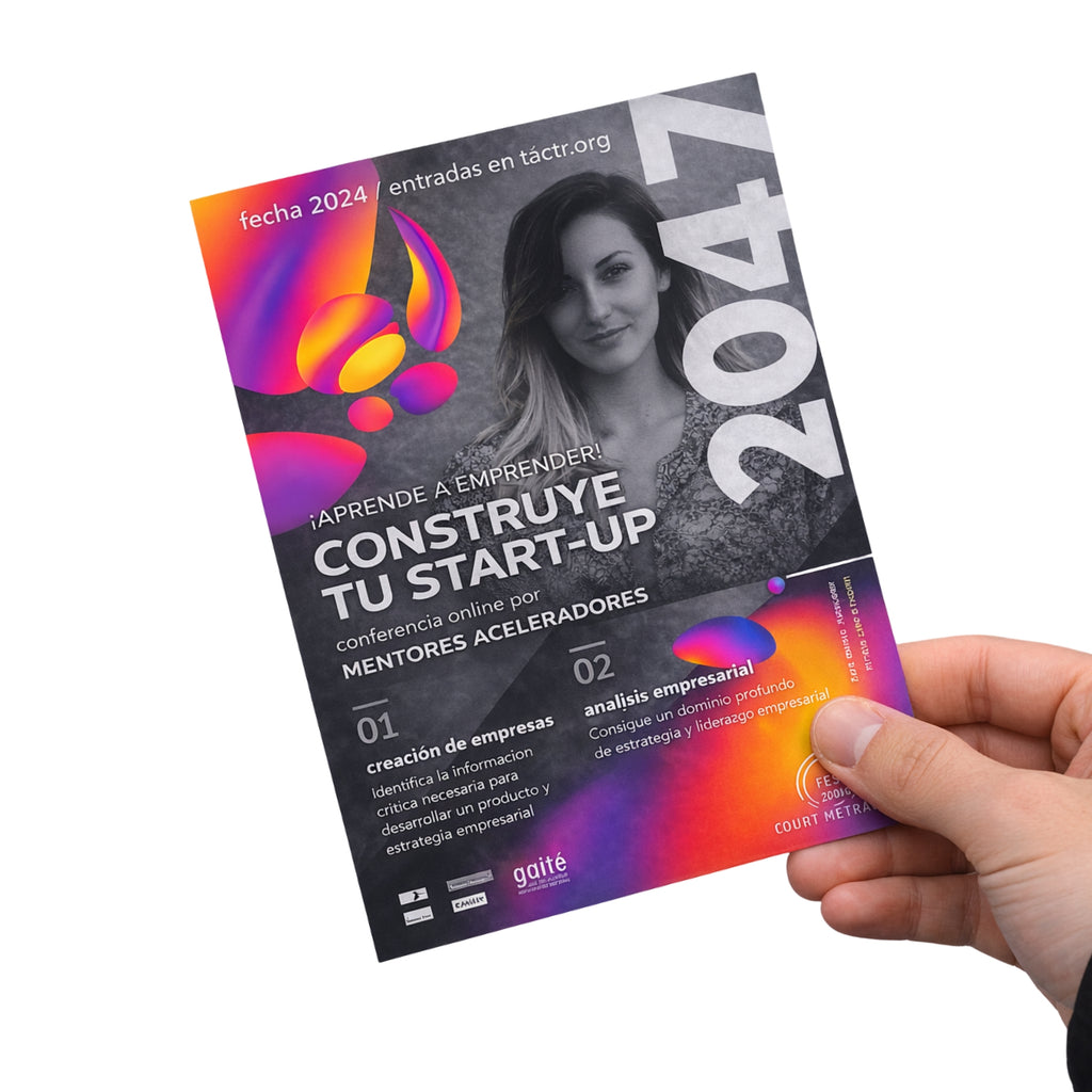 Advertising flyers. Custom A4 posters for events, brands and companies.