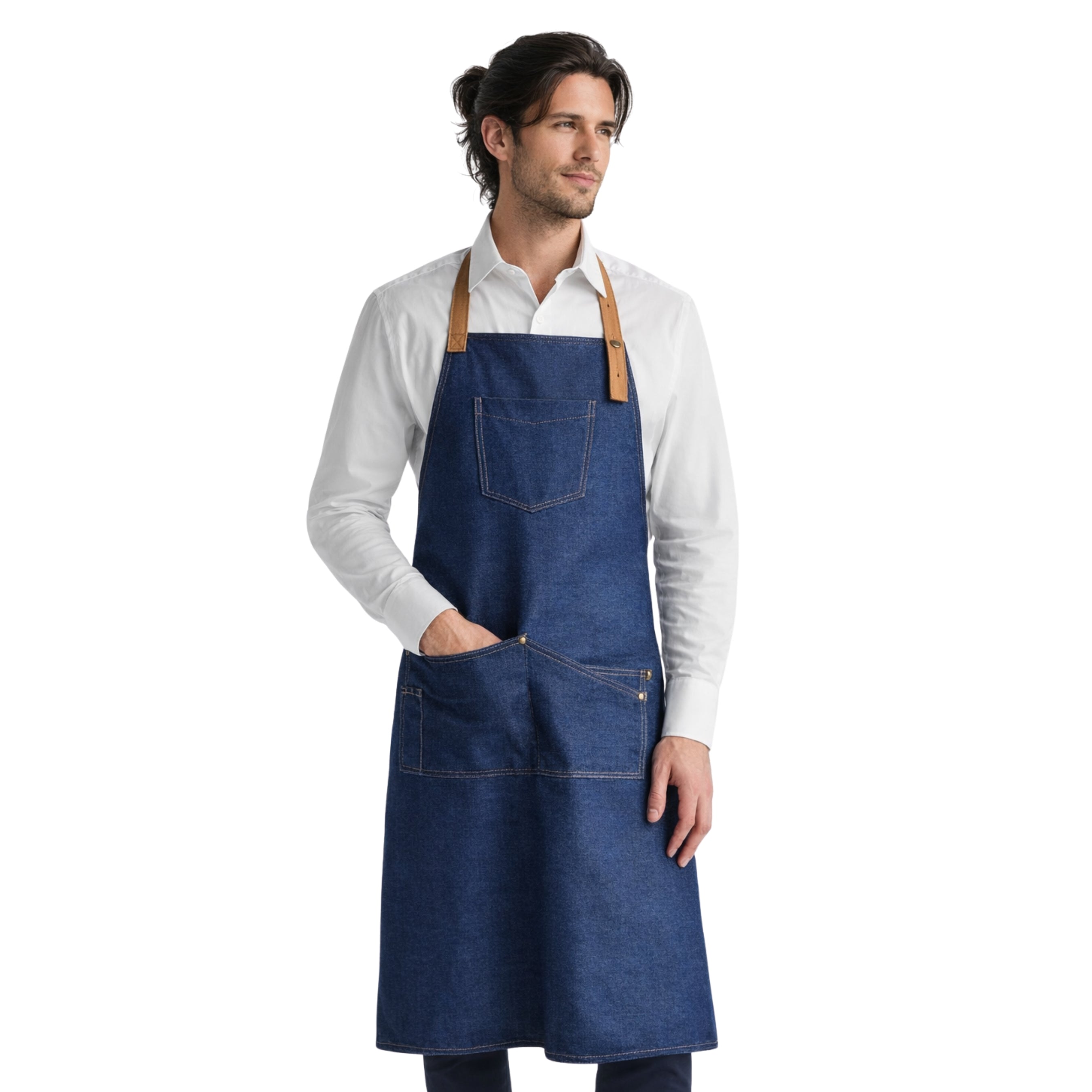 Delantal Vaquero Profesional Personalizado con Tu Logo | Ideal Hostelería, Bar y Cocina