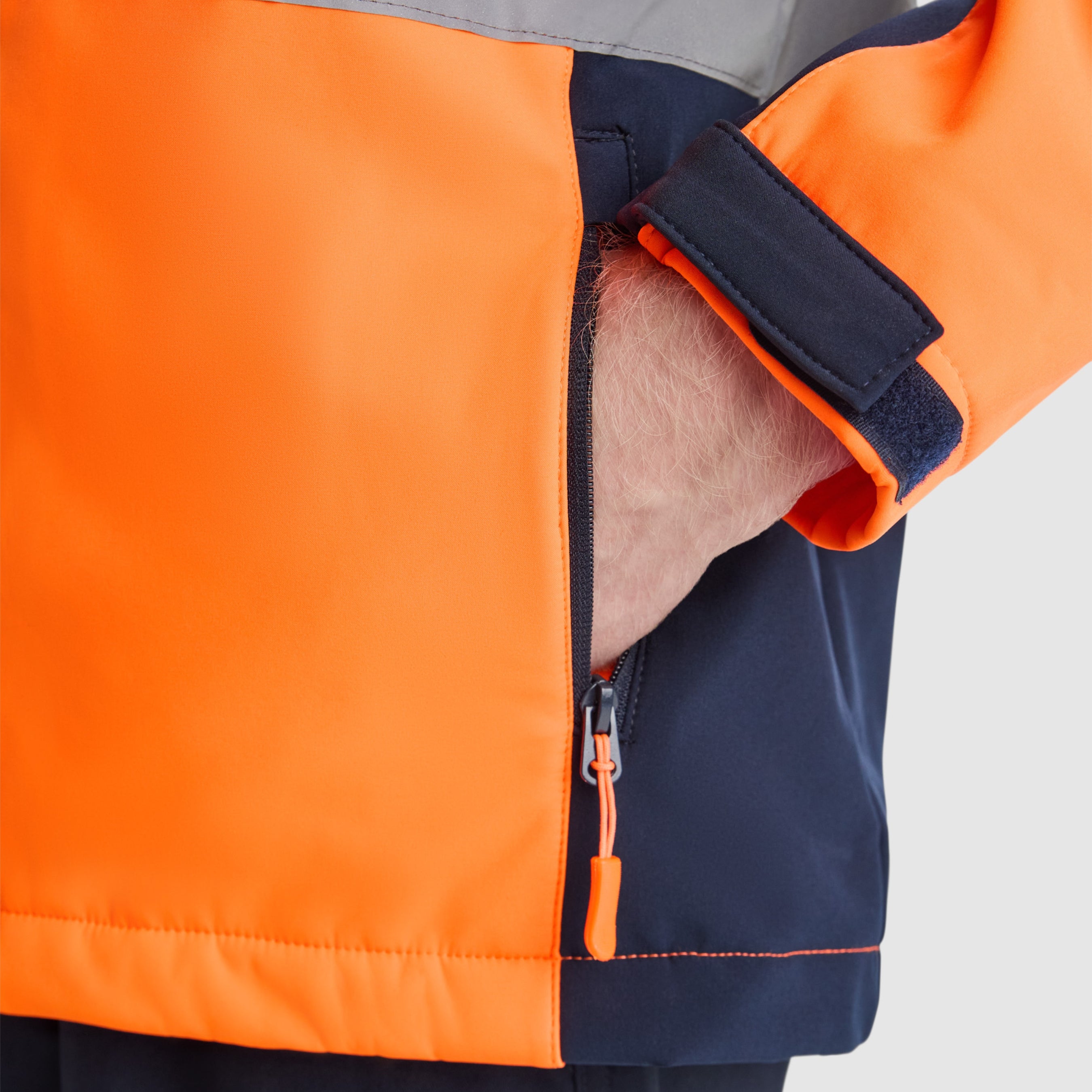 Chaqueta reflectante personalizada Impermeable y Cortaviento 3 capas Softshell  Bicolor EN ISO 20471 Clase II – Alta Visibilidad