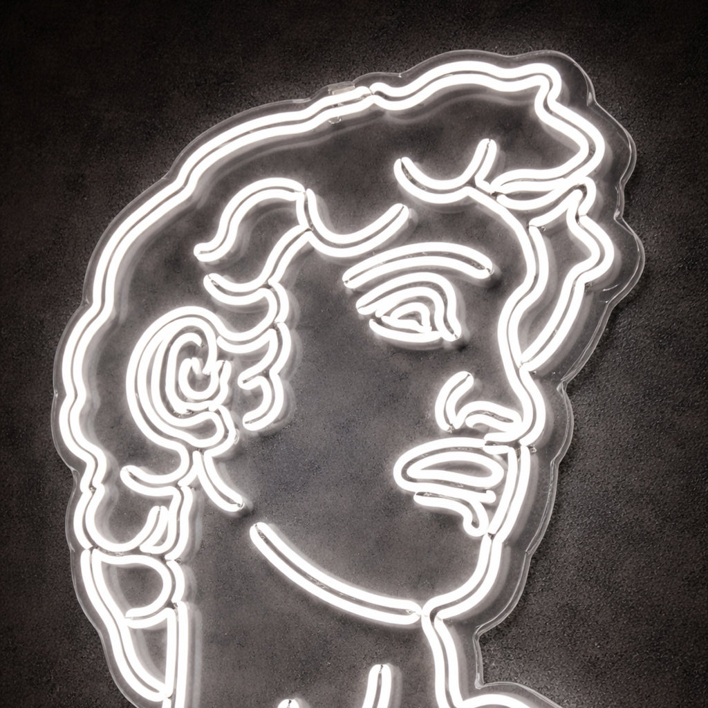 LED Neon “David” – Premium decoration for homes and businesses.