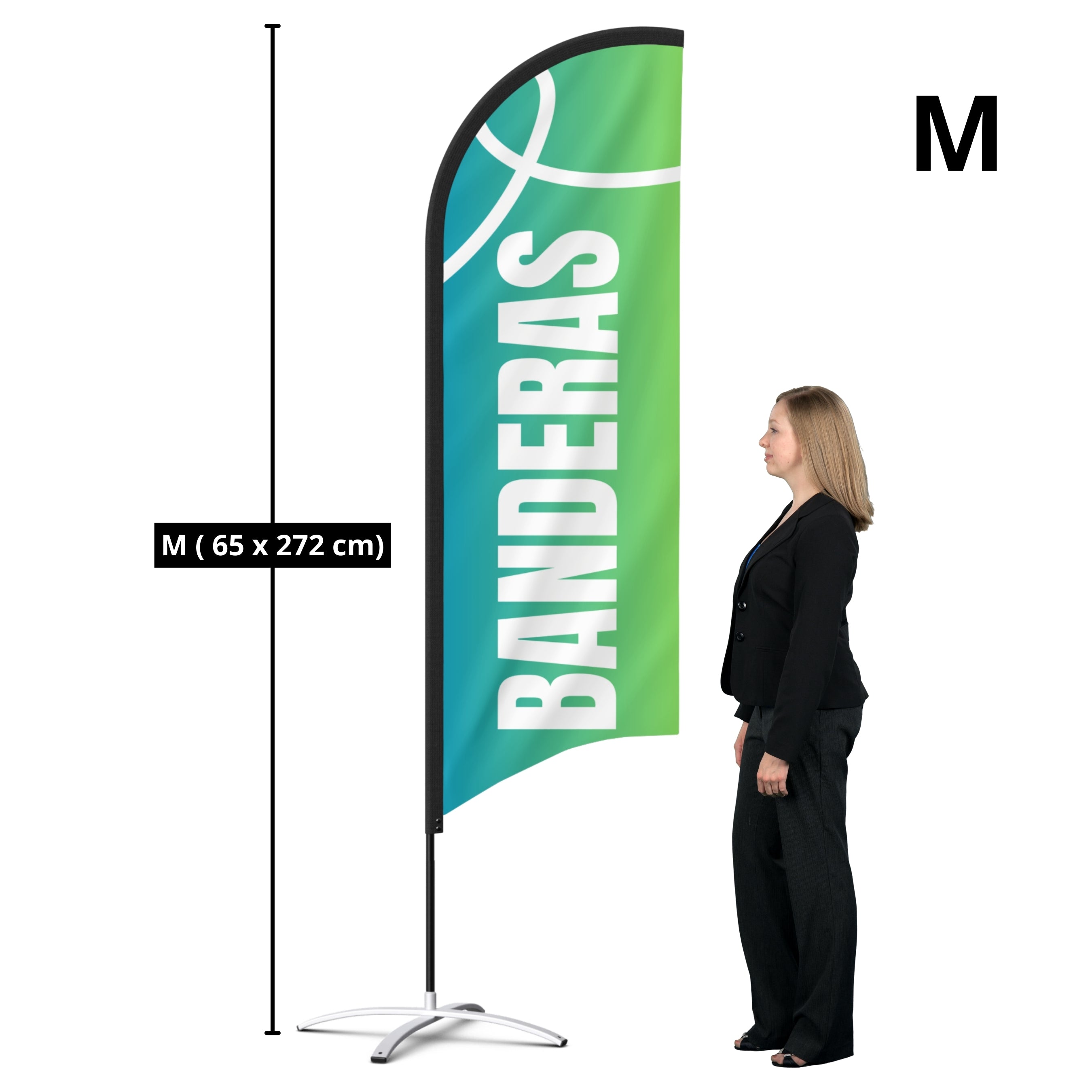 Bandera Publicitaria Personalizada / Vela Publicitaria Personalizada + mochila.