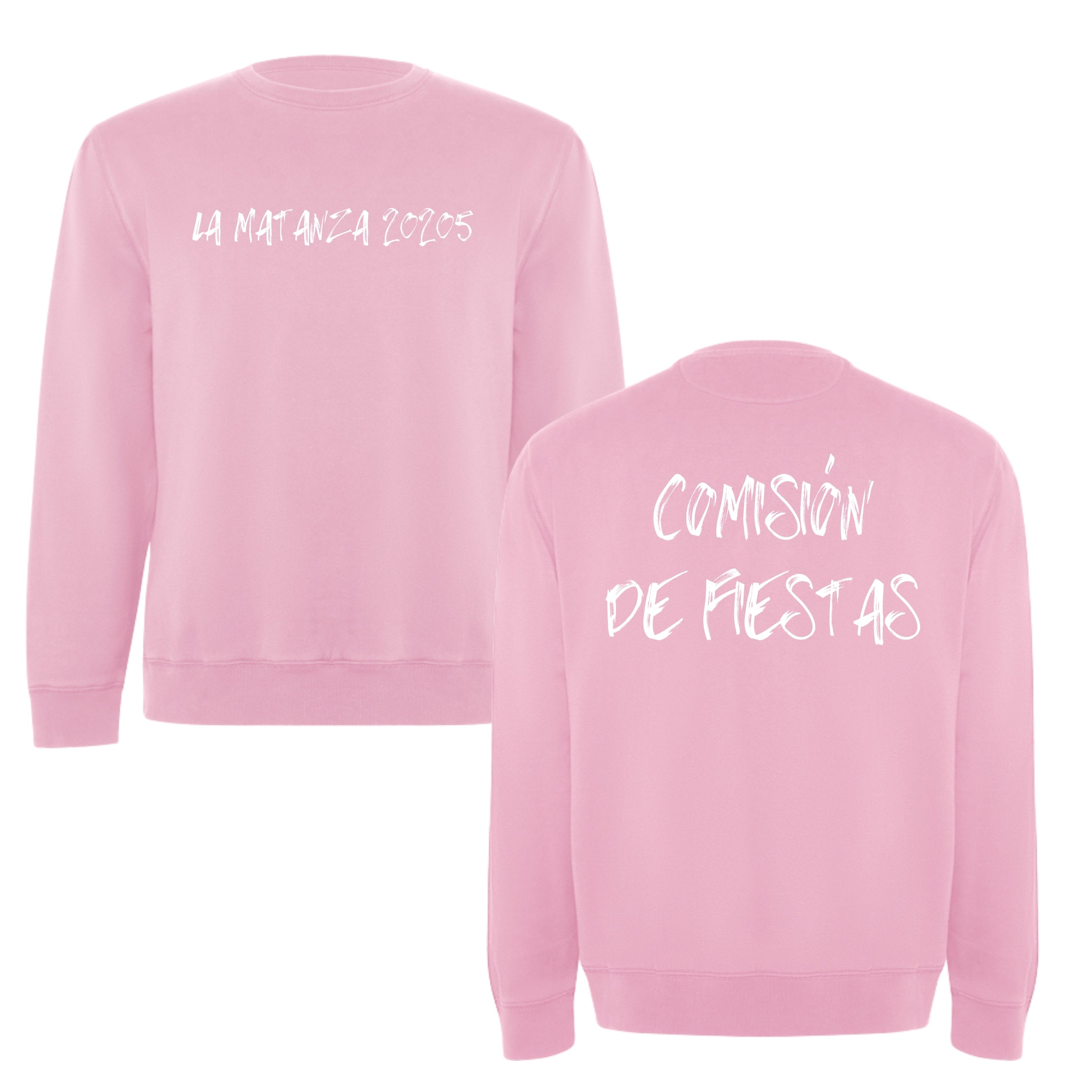Sudadera Personalizada Premium en oferta | Cuello Redondo personalizada | Negra / Blanca / Rosa