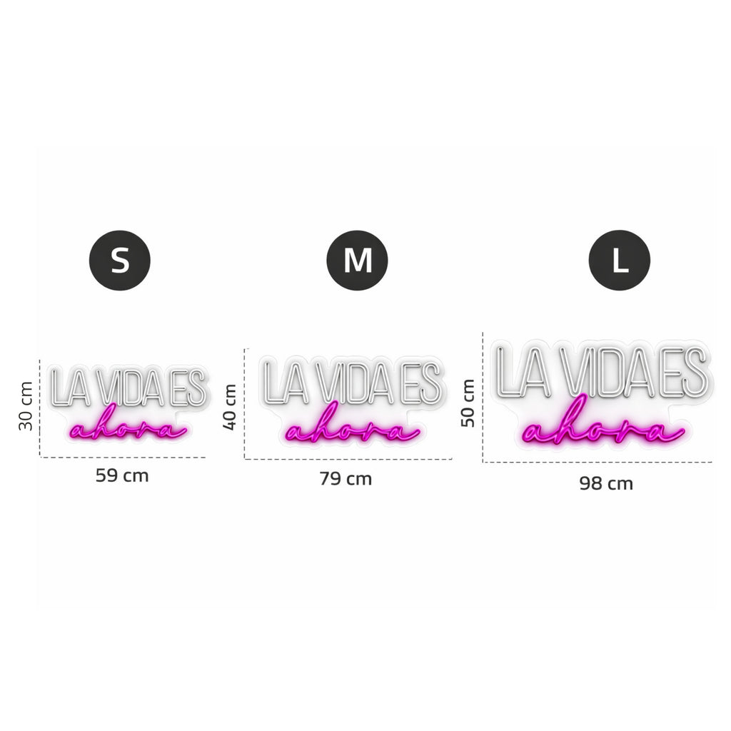 LED Neon “Life is now” – Premium decoration for homes and businesses.