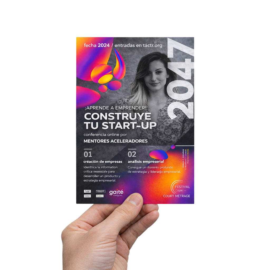 Flyers A6 publicitarios impresos en alta calidad. personalizados para eventos, marcas y empresas. (Copia)