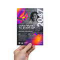 Flyers A6 publicitarios impresos en alta calidad. personalizados para eventos, marcas y empresas. (Copia)