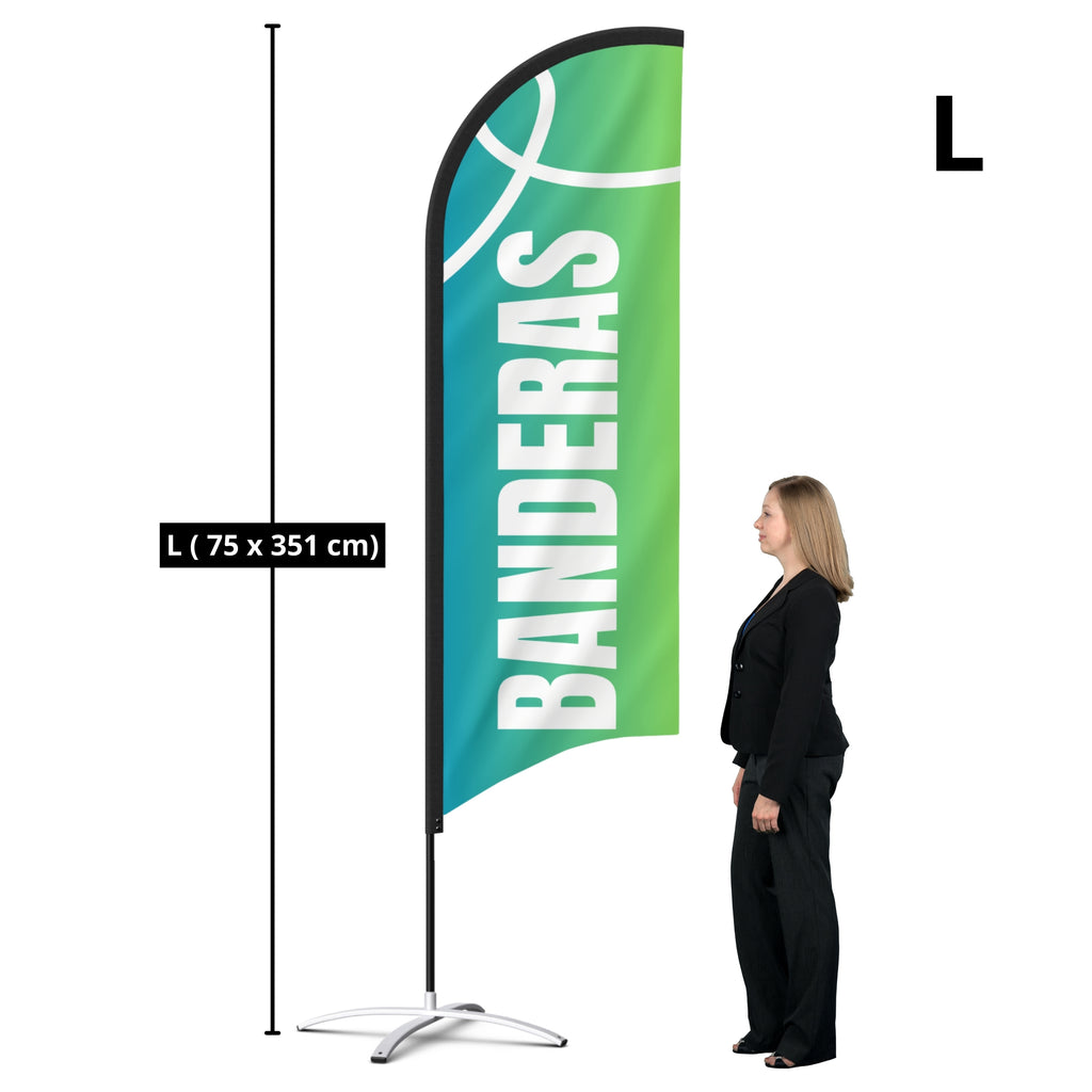 Bandera Publicitaria Personalizada / Vela Publicitaria Personalizada + mochila.