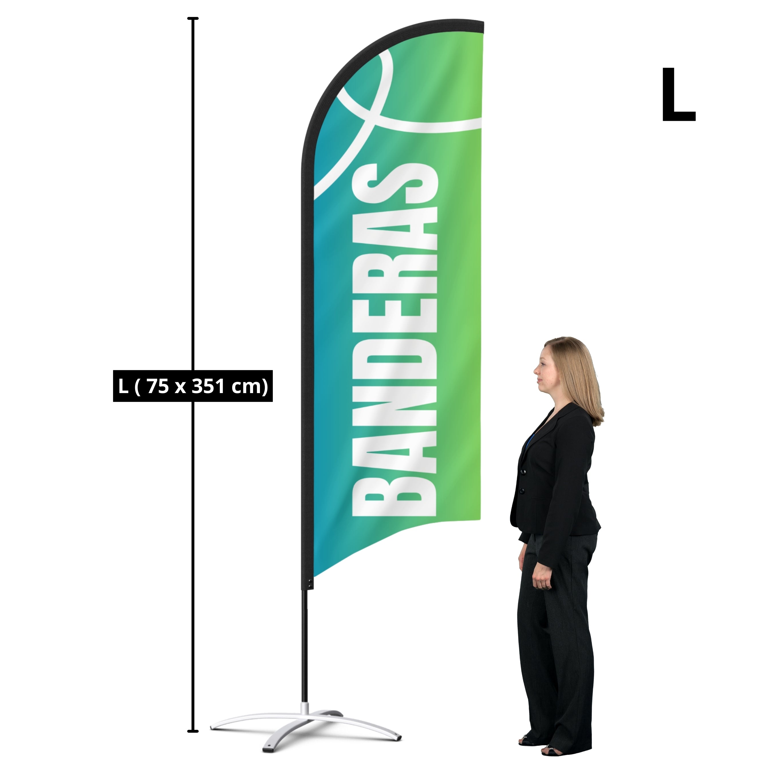 Bandera Publicitaria Personalizada / Vela Publicitaria Personalizada + mochila.