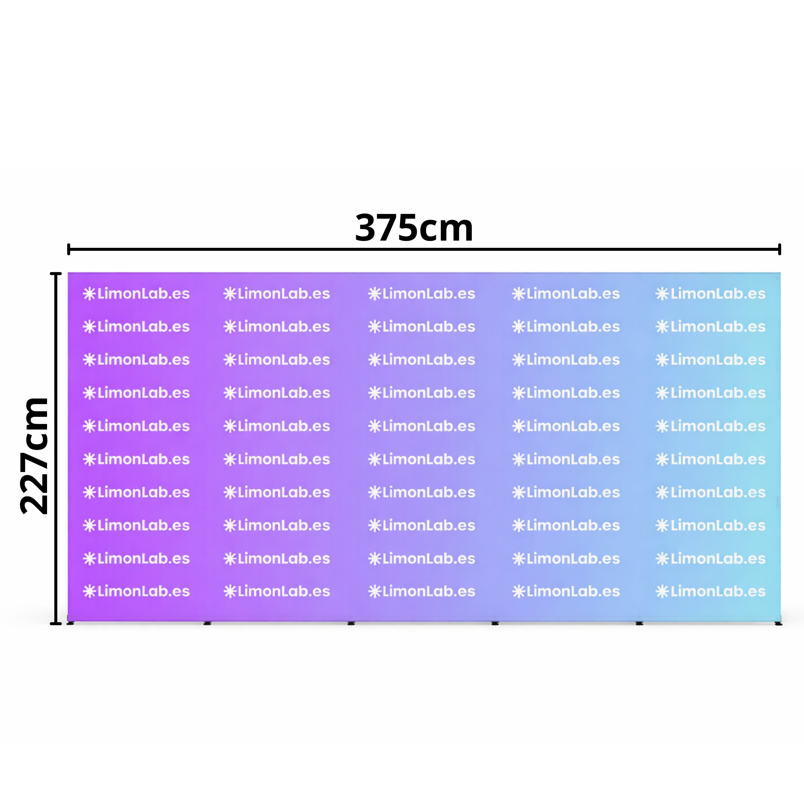 Photocall Profesional Personalizado Estructura plegable para eventos, ferias, presentaciones y congresos.