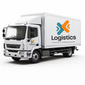 Individuell gestanzte Vinylfolie für LKW-Anhänger (Logo / Firmenlogo) – Professionelle Beschilderung für Unternehmen.