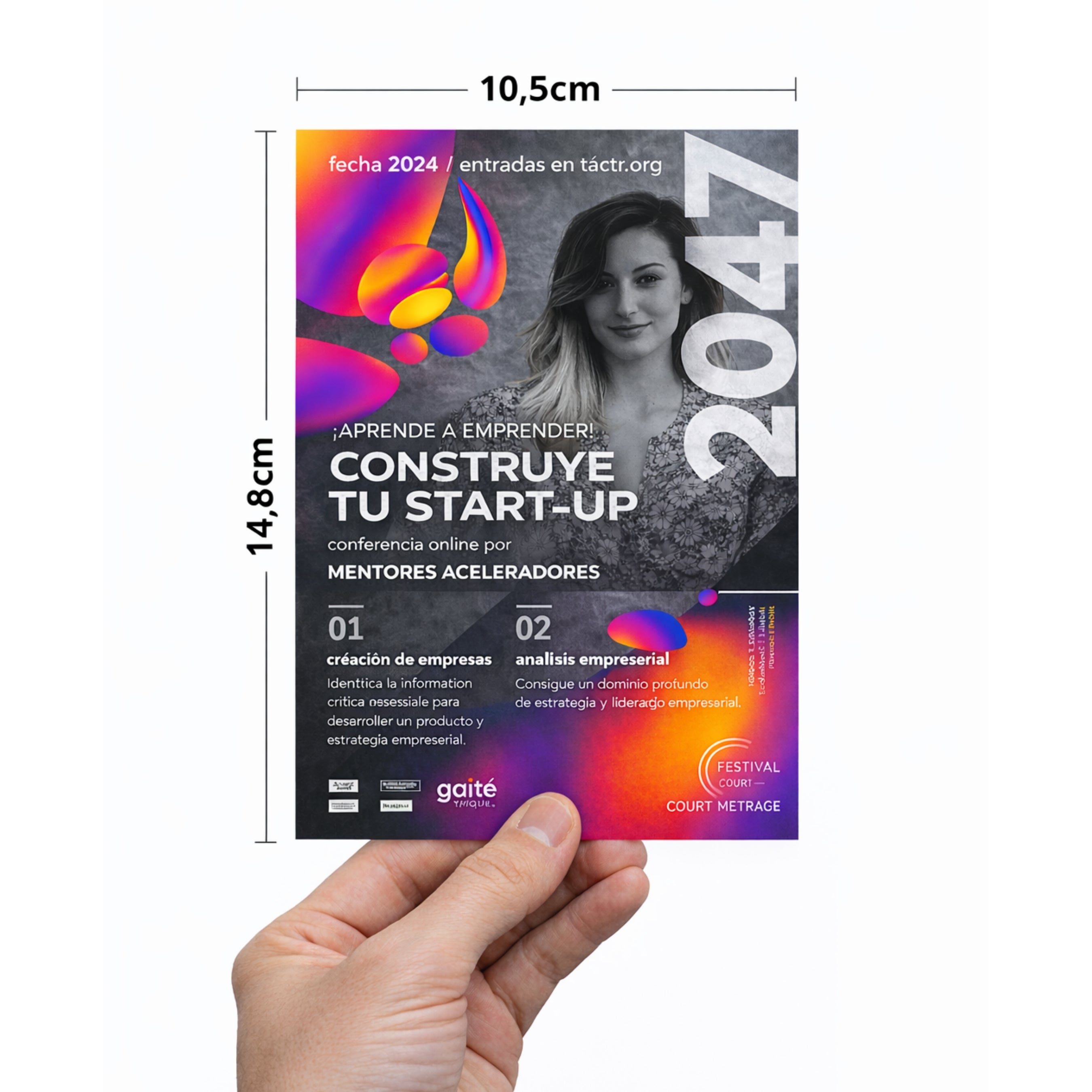 Flyers A6 publicitarios impresos en alta calidad. personalizados para eventos, marcas y empresas. (Copia)