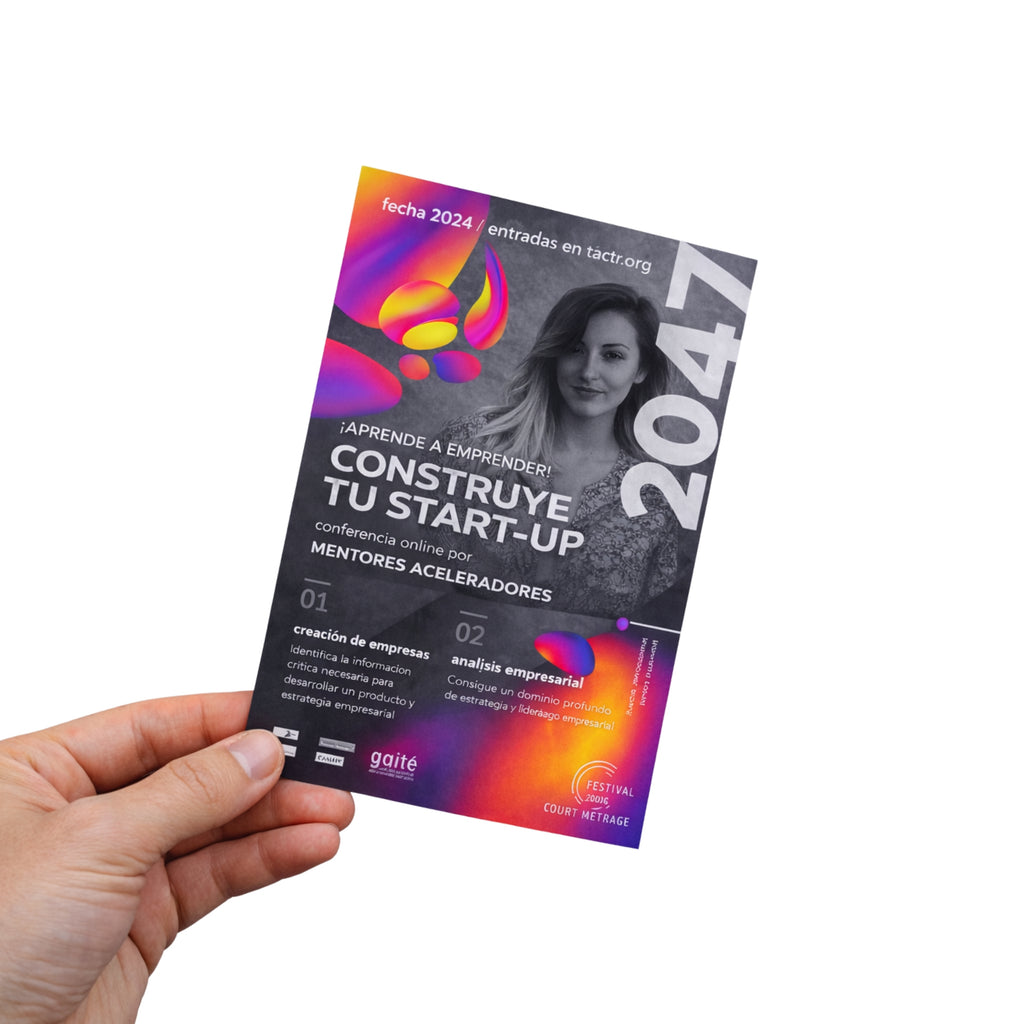 Flyers A6 publicitarios impresos en alta calidad. personalizados para eventos, marcas y empresas. (Copia)