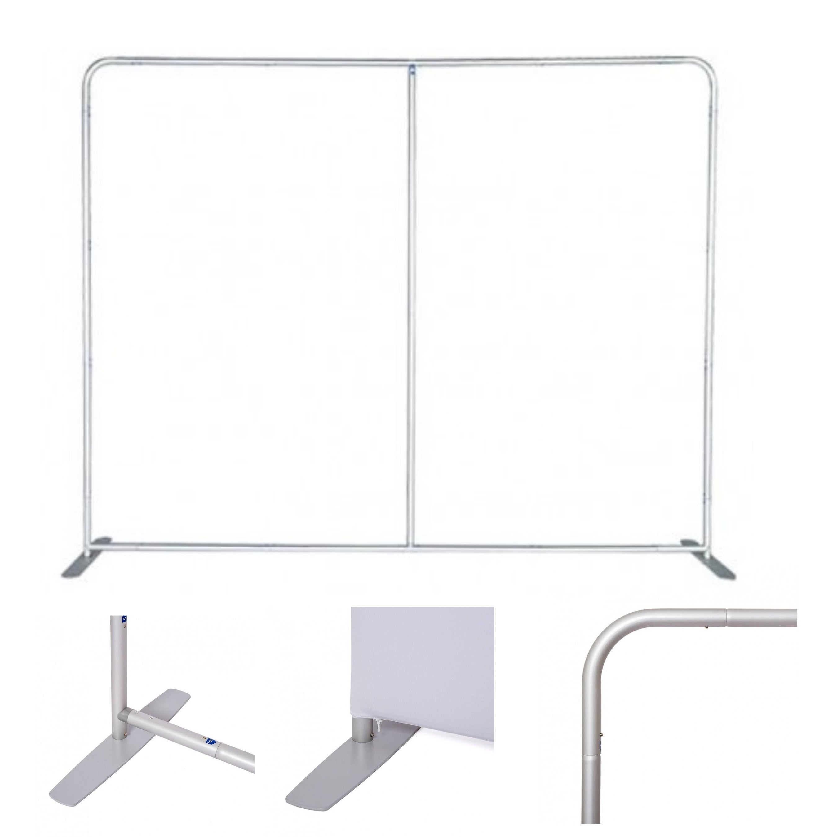 Photocall tubular personalizado Estructura desmontable para eventos, ferias, presentaciones y congresos.