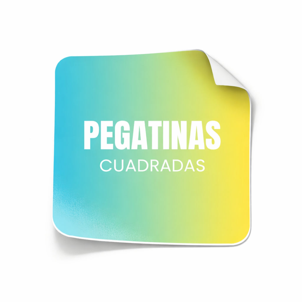 Pegatinas cuadradas con bordes redondos personalizadas | Para negocios y eventos