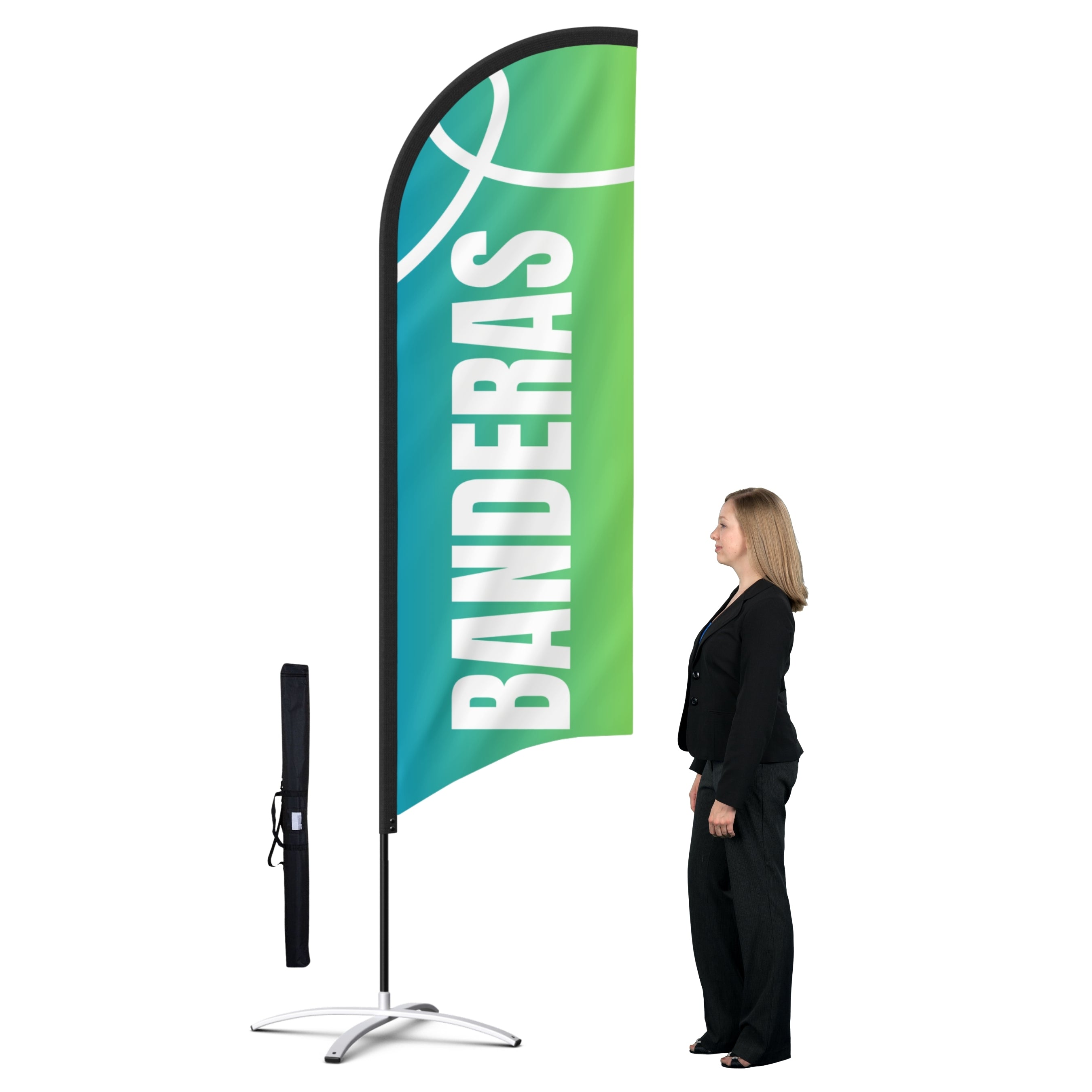 Bandera Publicitaria Personalizada / Vela Publicitaria Personalizada + mochila.